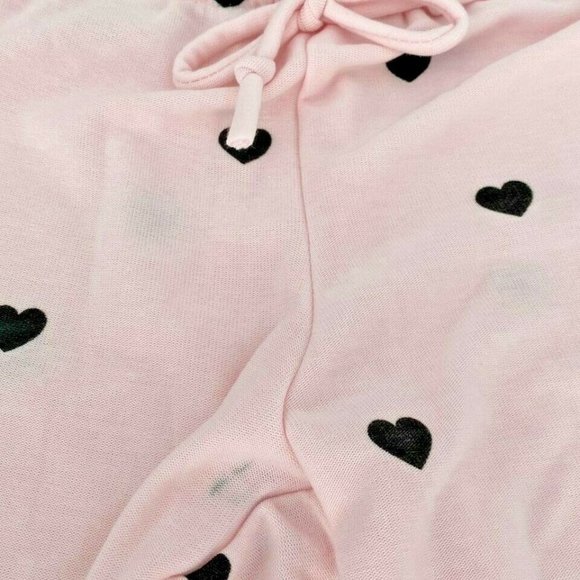 Chaser Tiny  Black Hearts Jogger Pant Light Pink - Picture 5 of 5